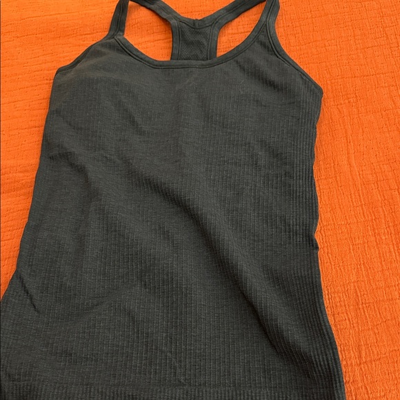 Lululemon Blue Ribbed Tank Top - Picture 2 of 2